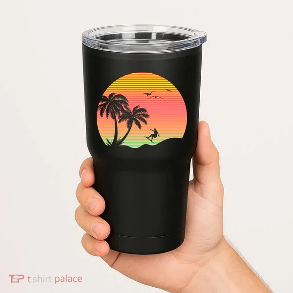 Surfing Into The Sunset Tumbler