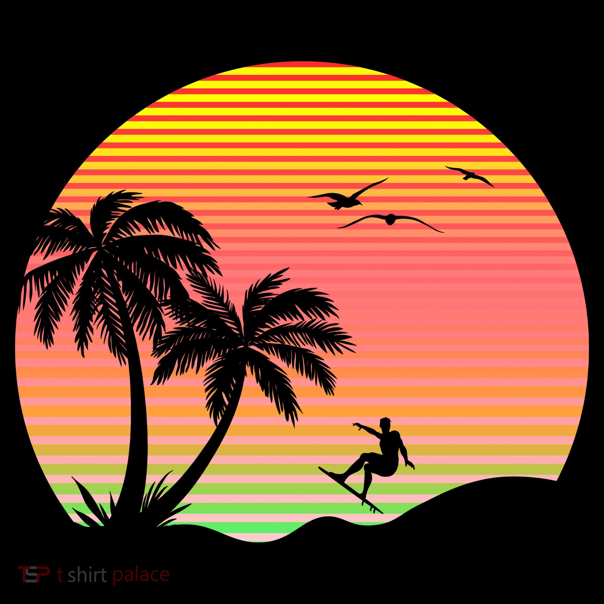 Surfing Into The Sunset Ornament