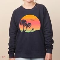 Surfing Into The Sunset Women's Sweatshirt thumb 0