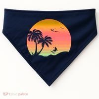 Surfing Into The Sunset USA-Made Doggie Bandana thumb 0