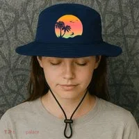 Surfing Into The Sunset Bucket Hat thumb 3