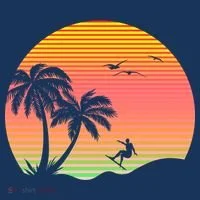 Surfing Into The Sunset Bucket Hat thumb 4