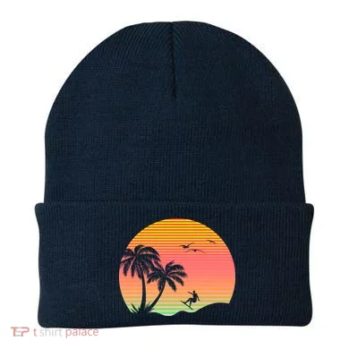 Surfing Into The Sunset Beanie