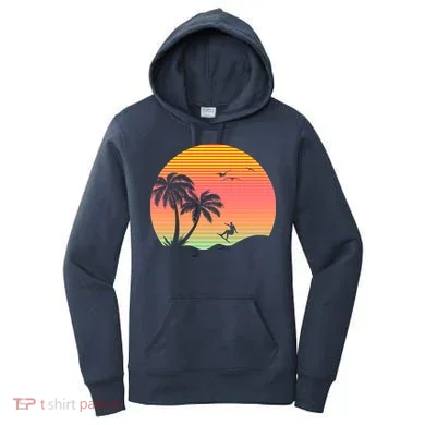 Surfing Into The Sunset Women's Hoodie