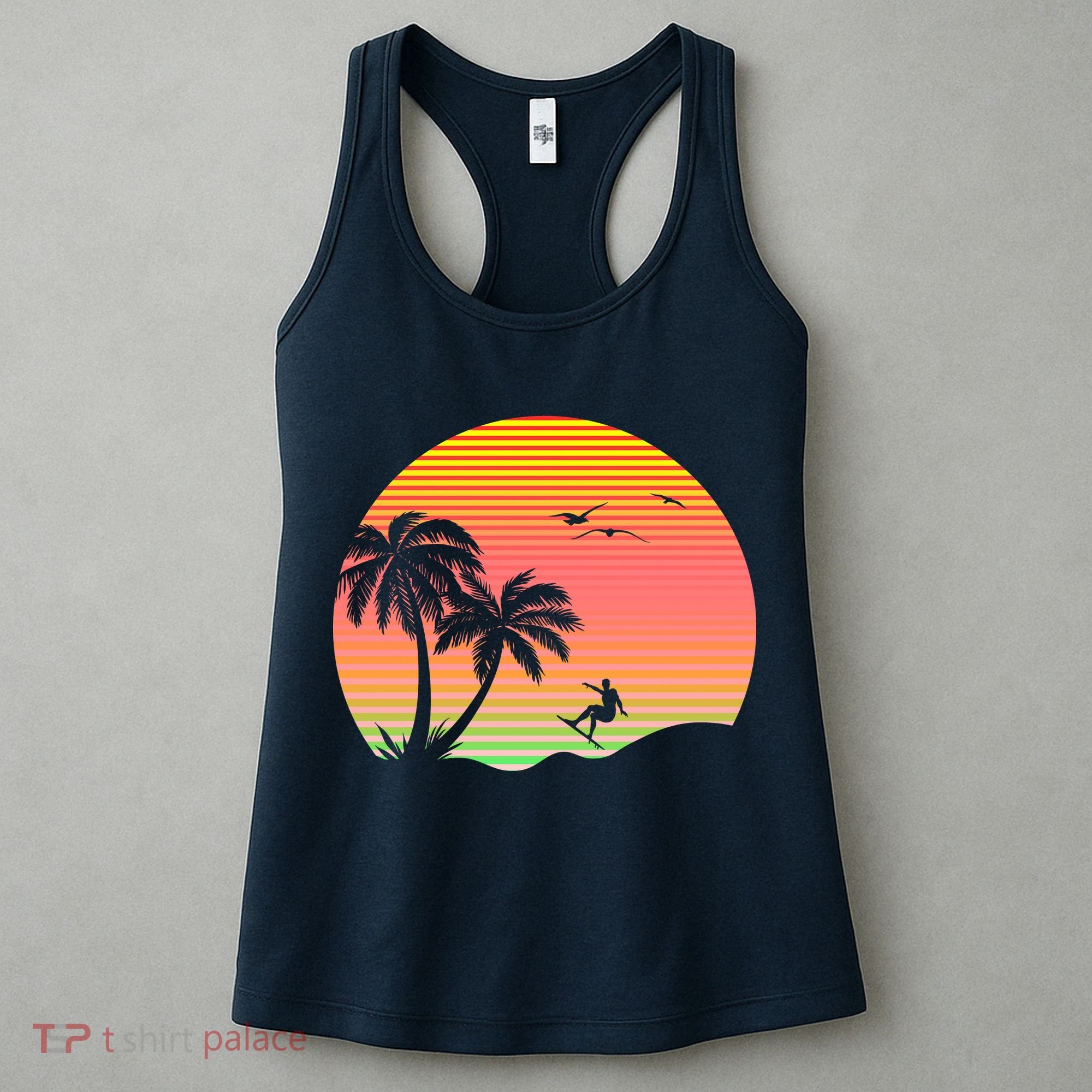 Surfing Into The Sunset Women's Tank Top