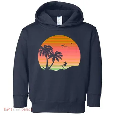 Surfing Into The Sunset Toddler Hoodie
