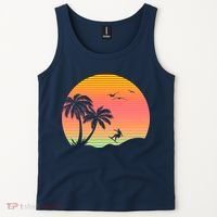 Surfing Into The Sunset Tank Top thumb 2