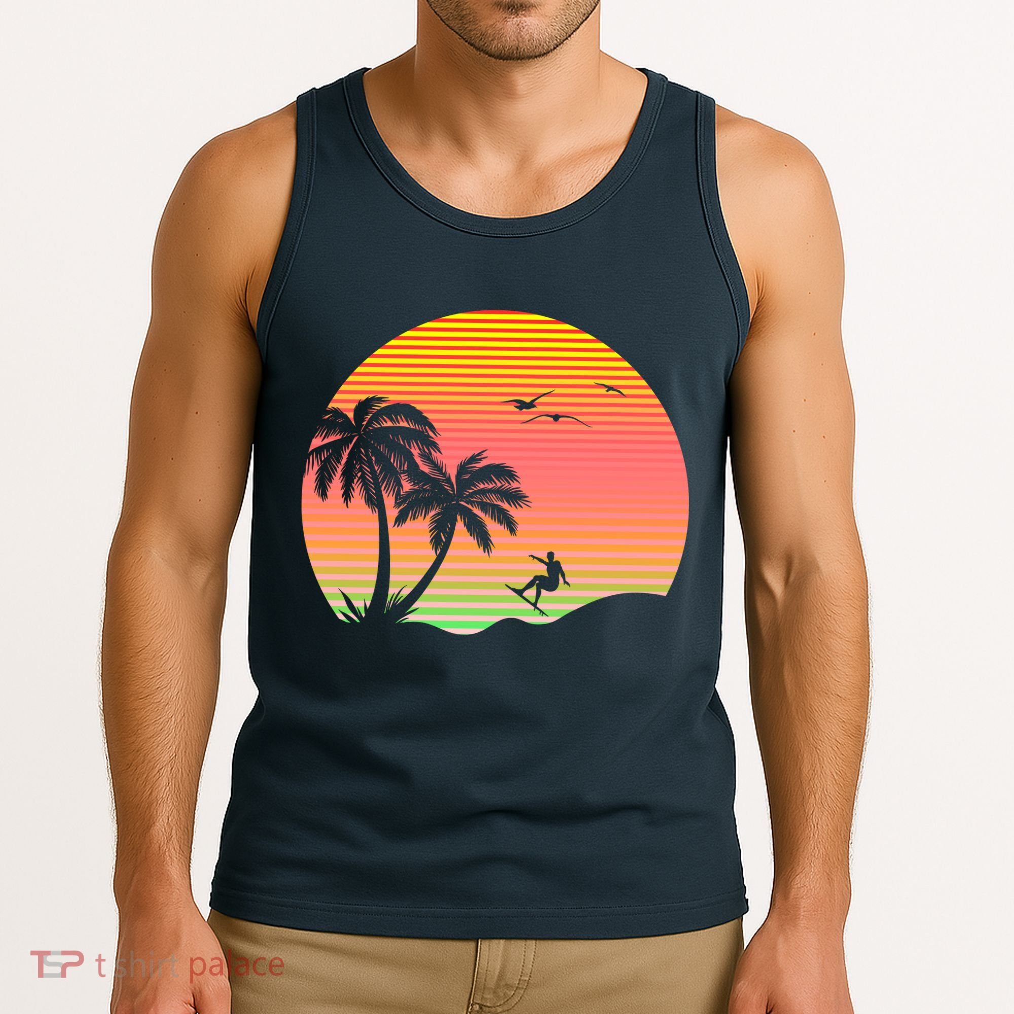 Surfing Into The Sunset Tank Top