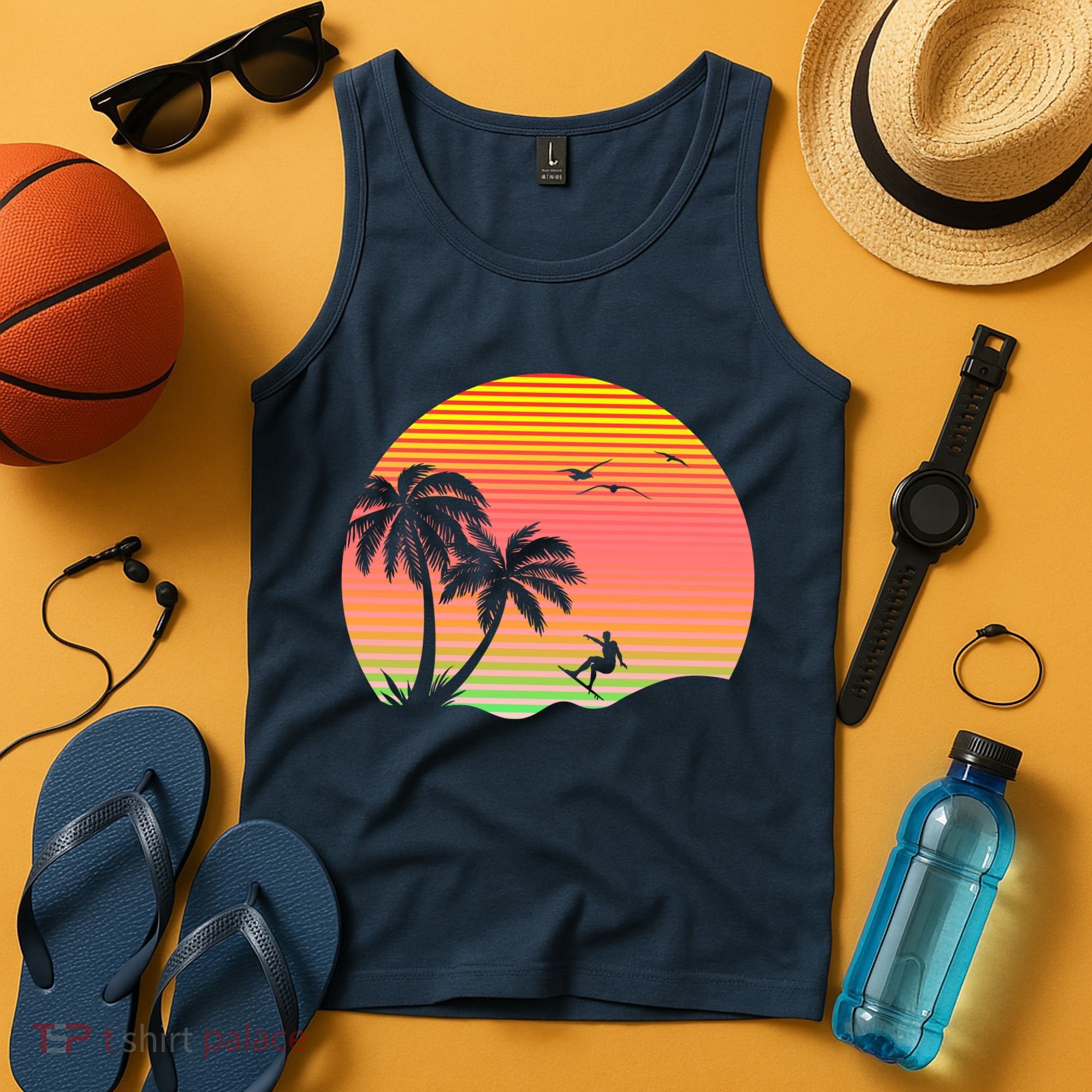 Surfing Into The Sunset Tank Top