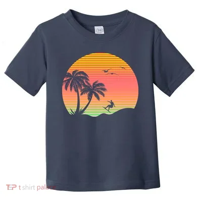 Surfing Into The Sunset Toddler T-Shirt