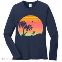 Surfing Into The Sunset Women's Long Sleeve Shirt thumb 0