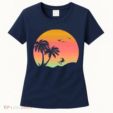 Surfing Into The Sunset Women's T-Shirt