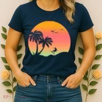 Surfing Into The Sunset Women's T-Shirt thumb 2