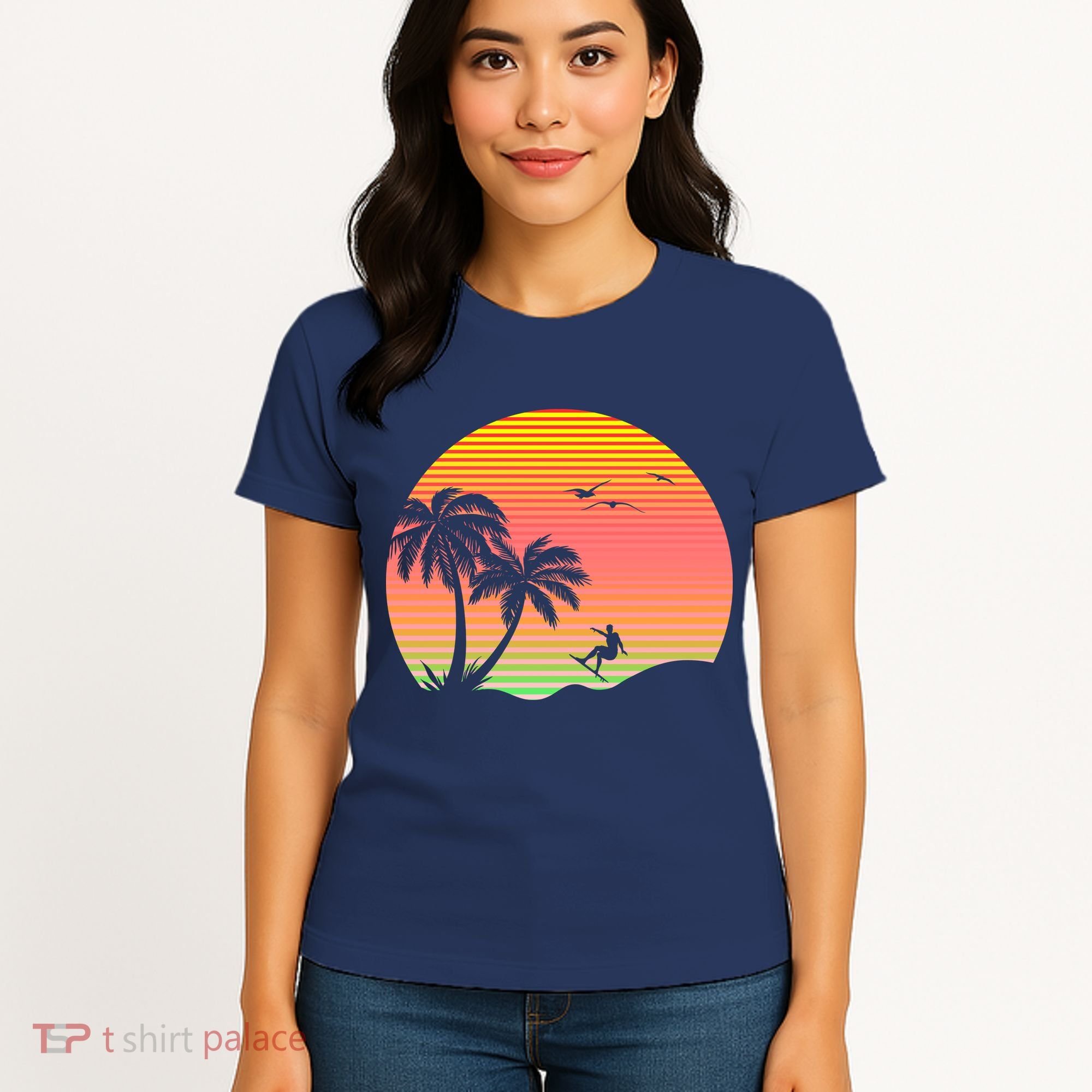 Surfing Into The Sunset Women's T-Shirt