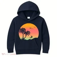 Surfing Into The Sunset Kids Hoodie thumb 0