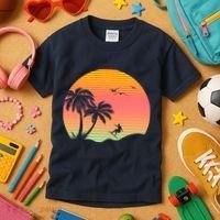 Surfing Into The Sunset Kids T-Shirt thumb 3
