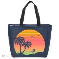 Surfing Into The Sunset Tote Bag thumb 0