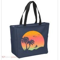 Surfing Into The Sunset Tote Bag thumb 2