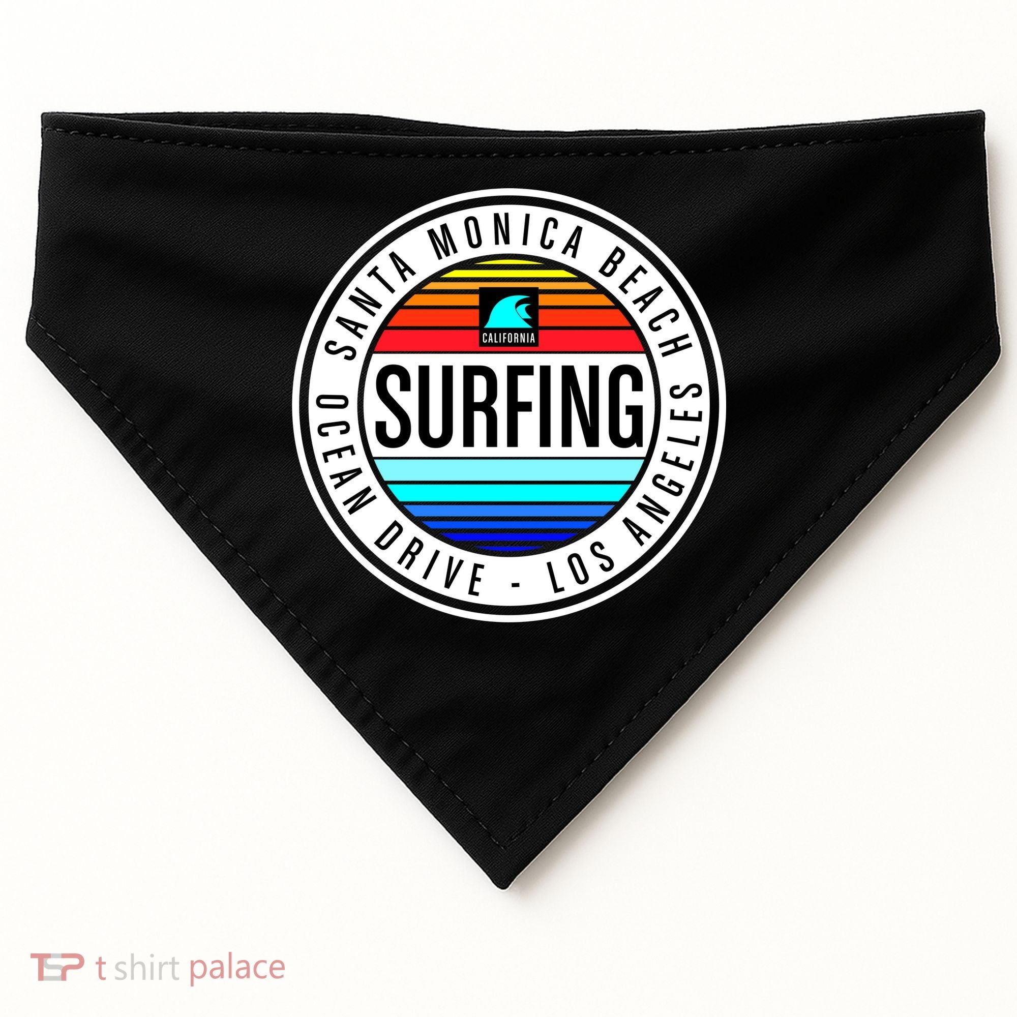Surfing Logo USA-Made Doggie Bandana