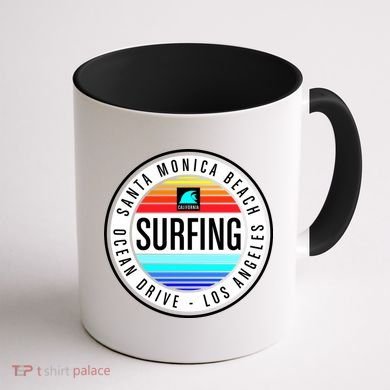 Surfing Logo Coffee Mug back