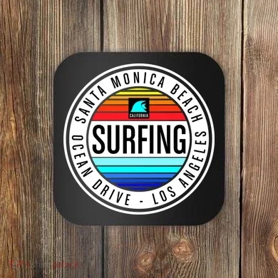 Surfing Logo Coaster