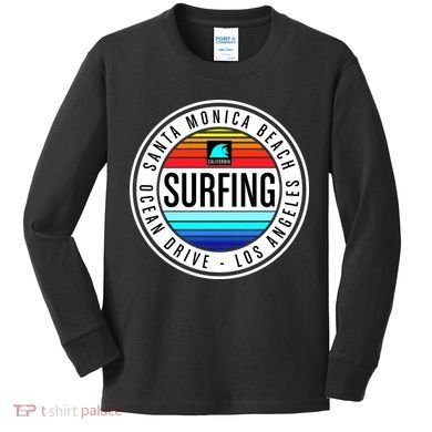 Surfing Logo Kids Long Sleeve Shirt