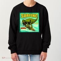 Surfing T-Rex Women's Sweatshirt thumb 0
