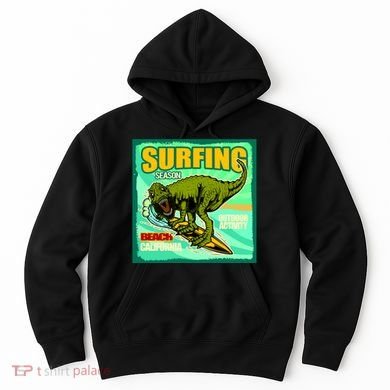 Surfing T-Rex Hoodie