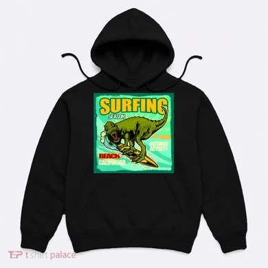 Surfing T-Rex Hoodie