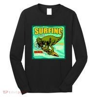 Surfing T-Rex Long Sleeve Shirt thumb 0