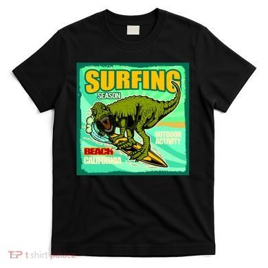 Surfing T-Rex T-Shirt