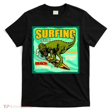 Surfing T-Rex T-Shirt