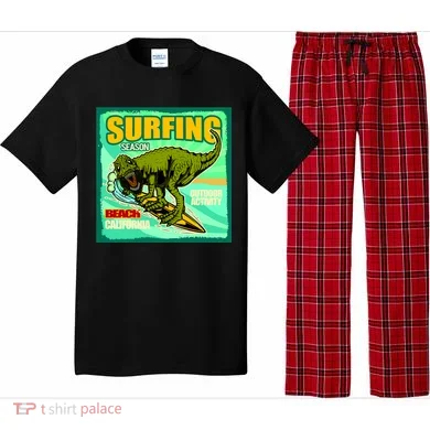 Surfing T-Rex Pajama Set