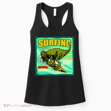 Surfing T-Rex Women's Tank Top