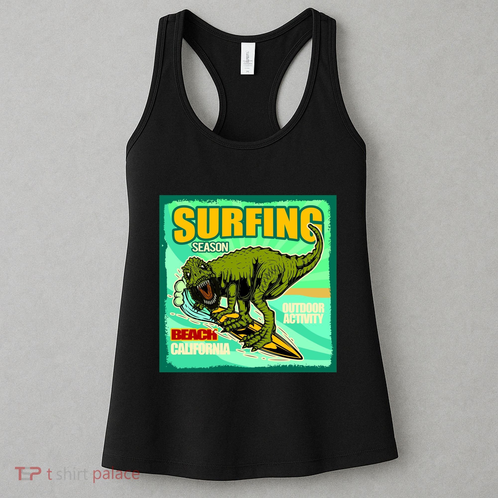 Surfing T-Rex Women's Tank Top