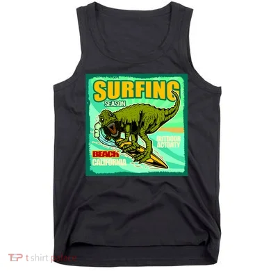 Surfing T-Rex Tank Top