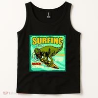 Surfing T-Rex Tank Top thumb 2