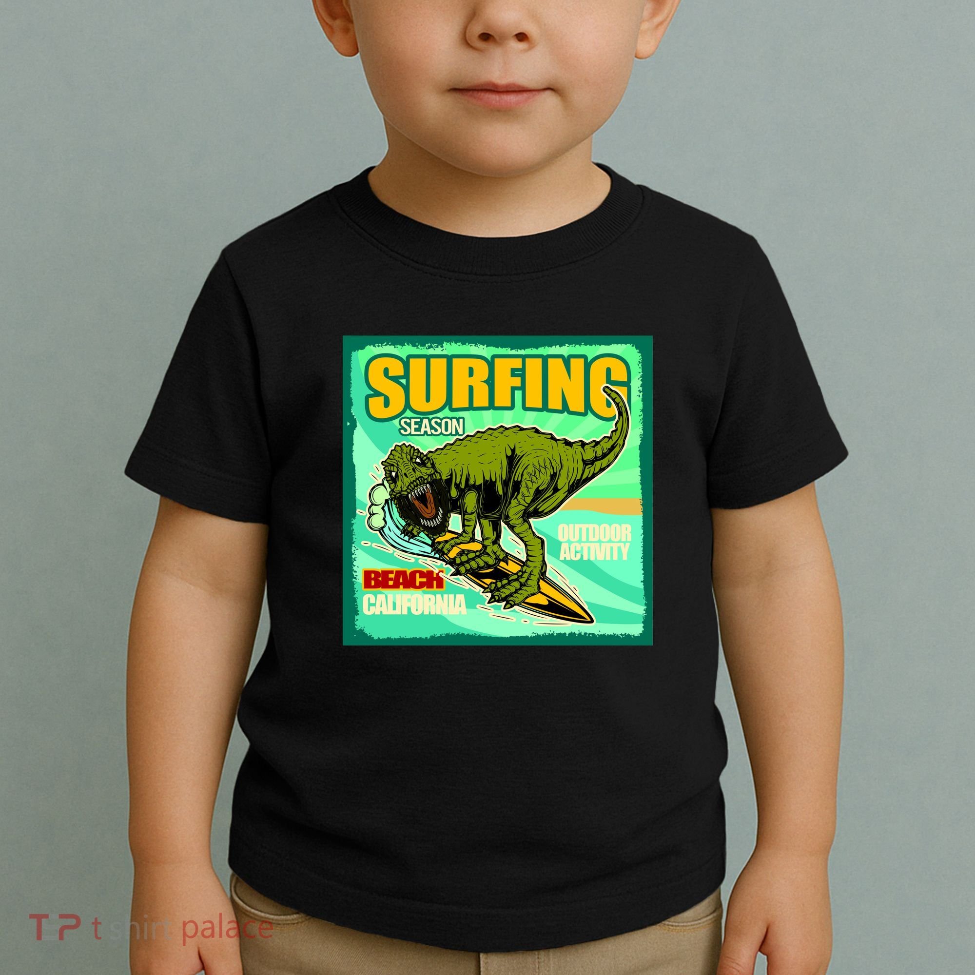 Surfing T-Rex Toddler T-Shirt