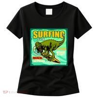 Surfing T-Rex Women's T-Shirt thumb 0