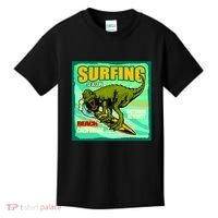 Surfing T-Rex Kids T-Shirt thumb 0