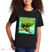 Surfing T-Rex Kids T-Shirt thumb 2