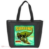 Surfing T-Rex Tote Bag thumb 0