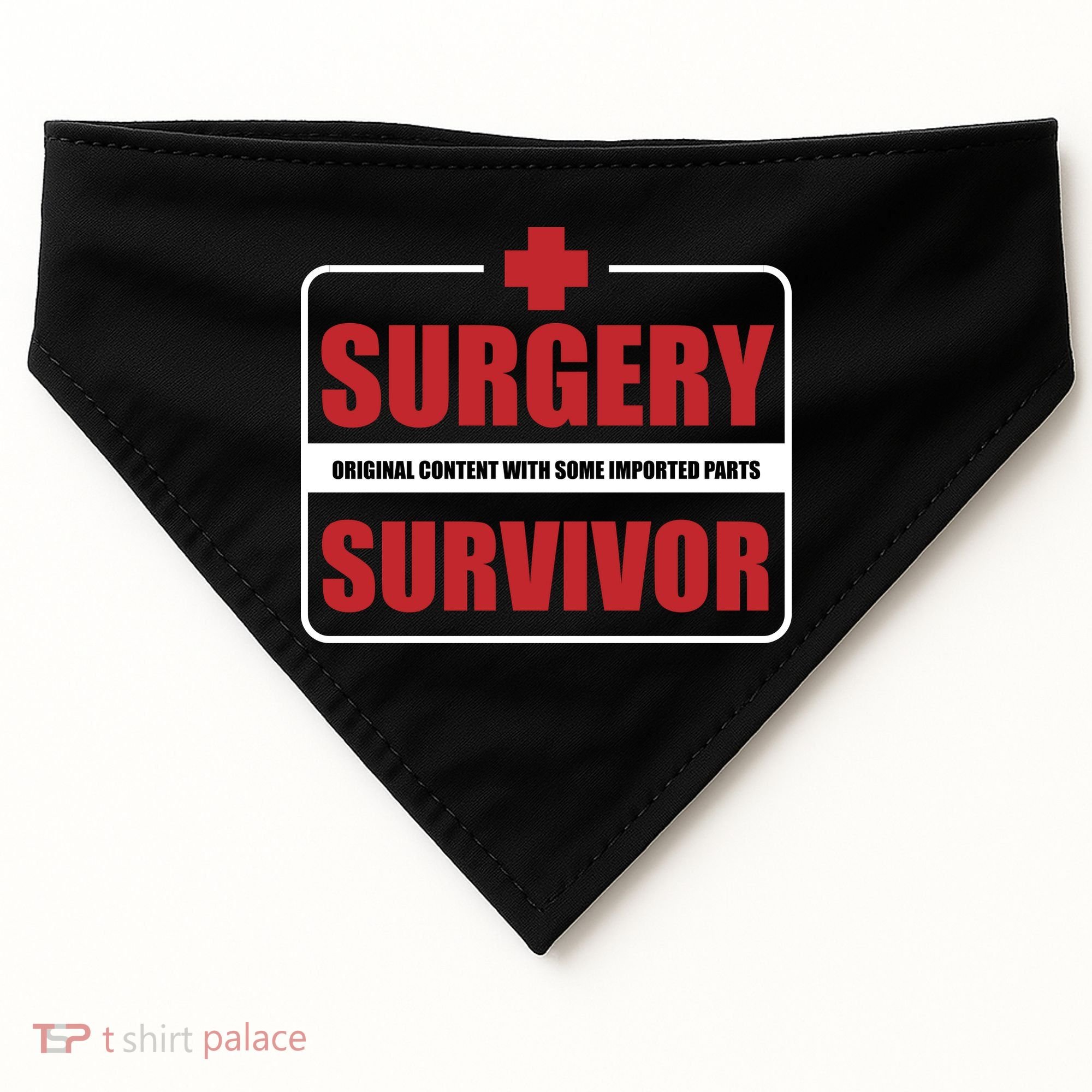 Surgery Survivor Imported Parts USA-Made Doggie Bandana