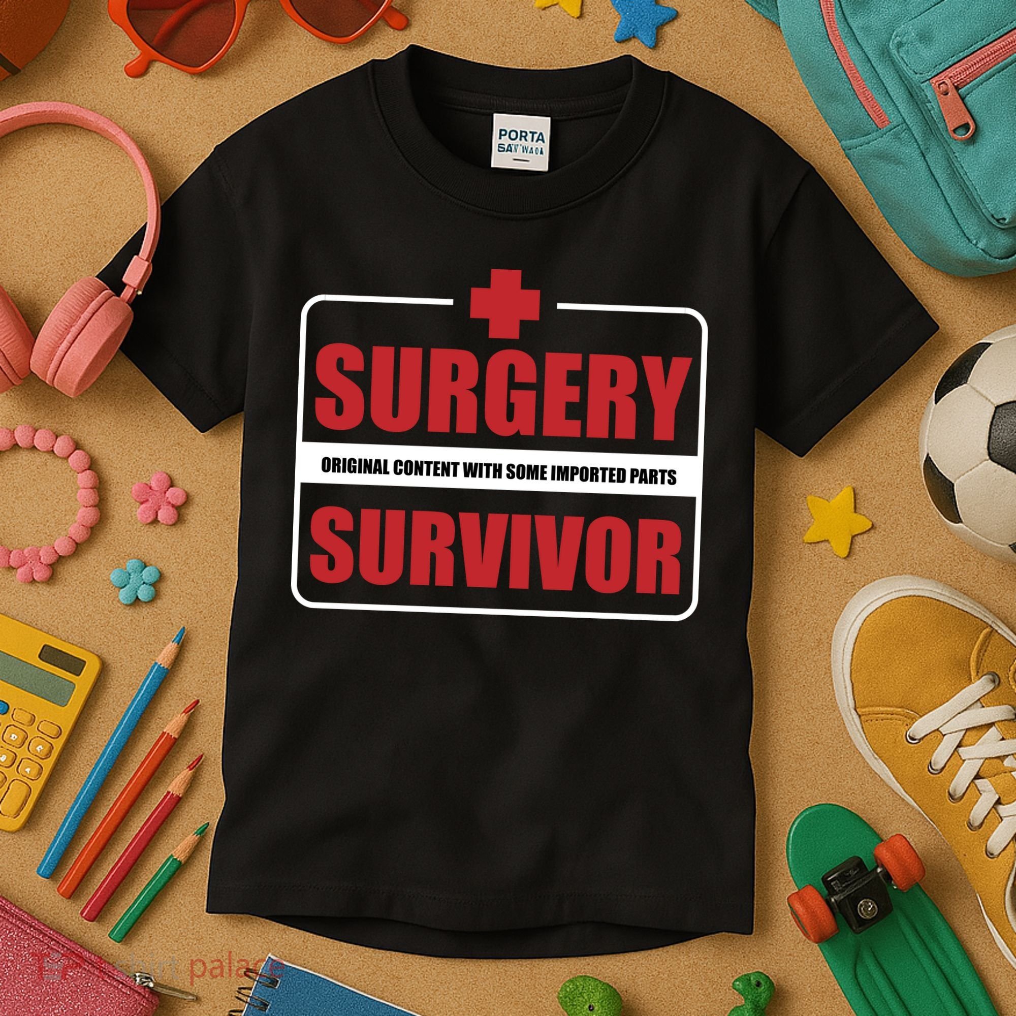 Surgery Survivor Imported Parts Kids T-Shirt