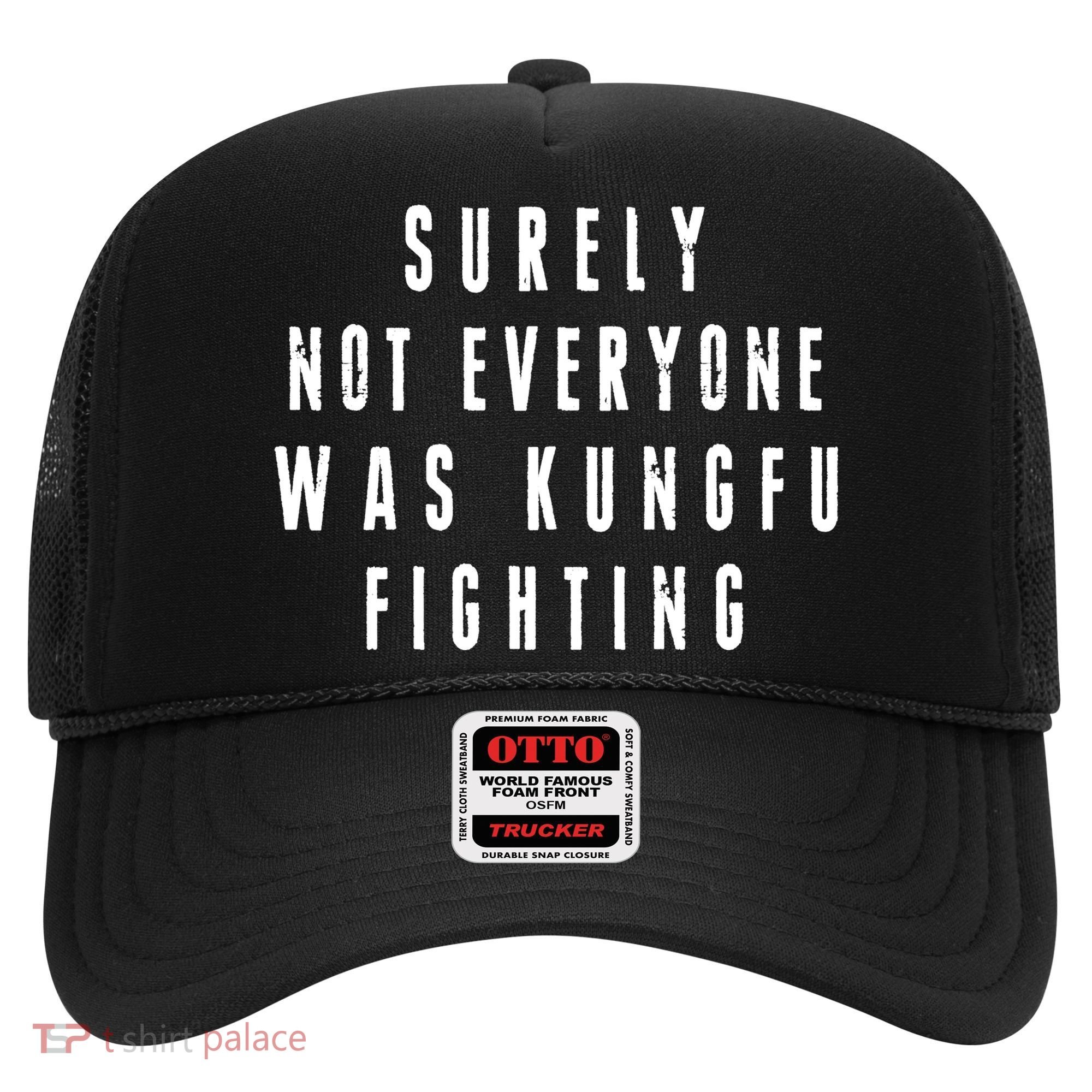 Surley Not Everyone Was Kungfu Fighting Funny Meme Hat