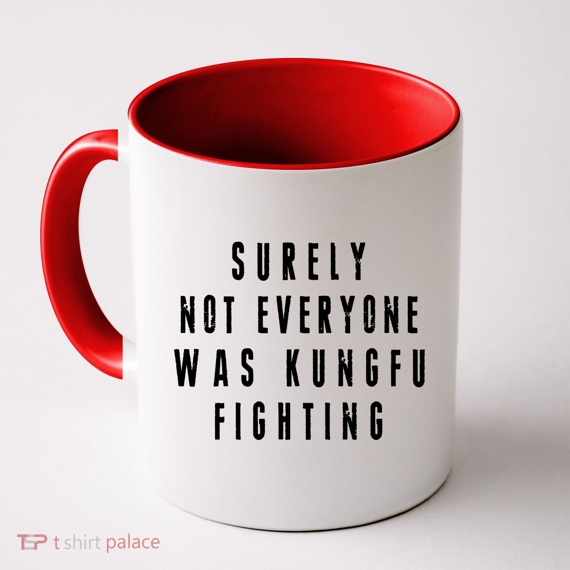Surley Not Everyone Was Kungfu Fighting Funny Meme Coffee Mug