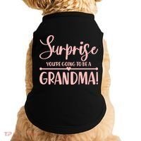 Surprise You're Going to Be A Grandma! Doggie Tank thumb 0