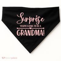 Surprise You're Going to Be A Grandma! USA-Made Doggie Bandana thumb 0