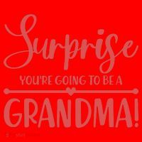 Surprise You're Going to Be A Grandma! Santa Hat thumb 1