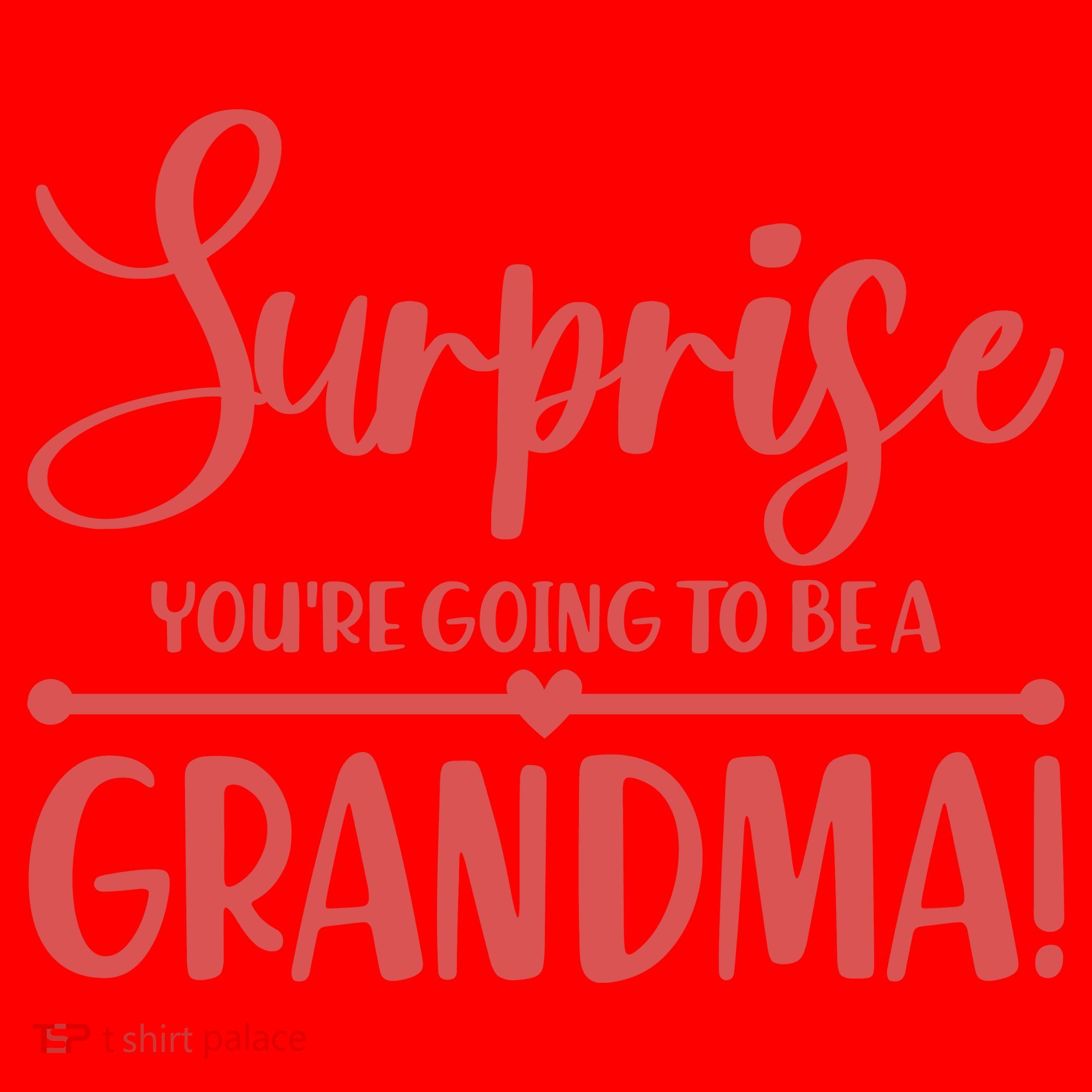 Surprise You're Going to Be A Grandma! Santa Hat